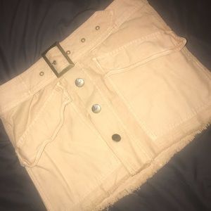 Free People mini utility skirt with belt